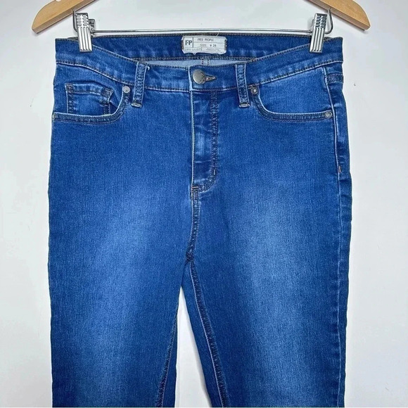 Free People High Rise Skinny Ankle Jeans Size 28 - Picture 3 of 9